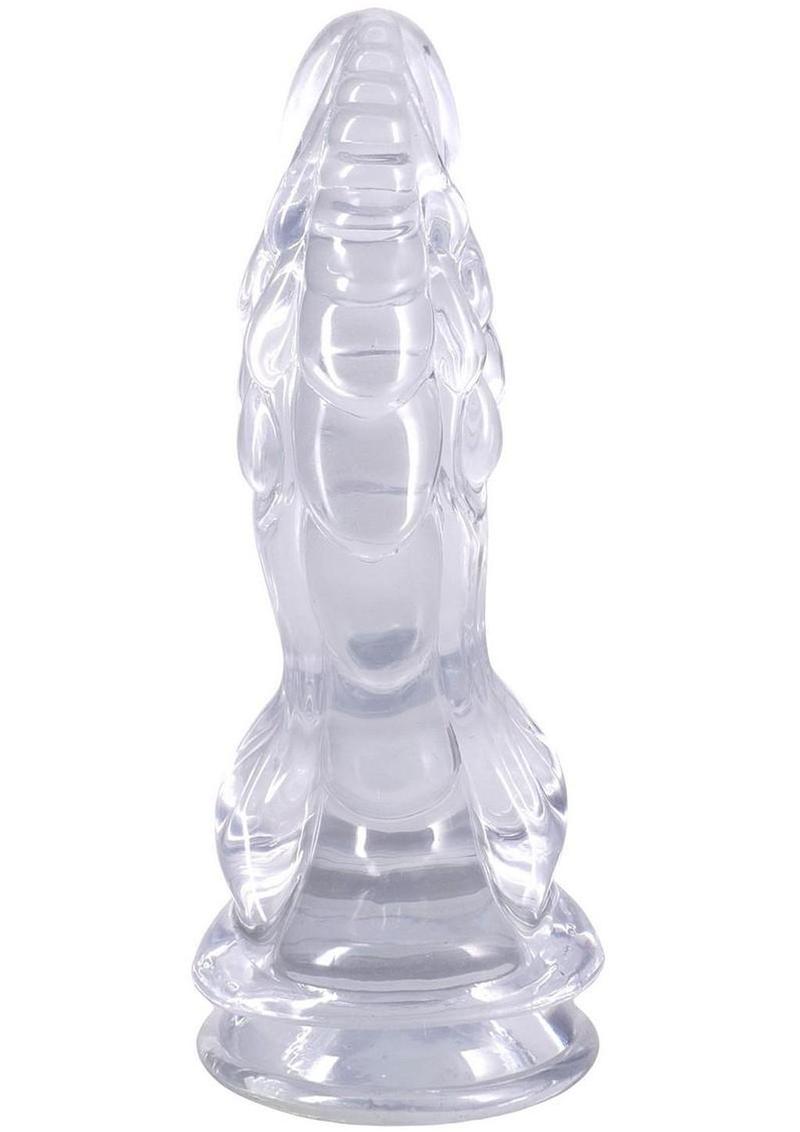 fantasy style dildo with ridged texture and suction base