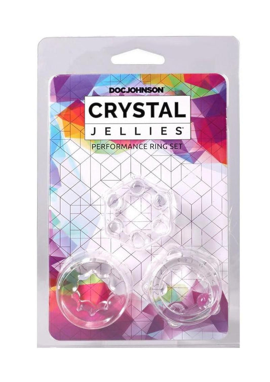 Crystal Jellies Performance Ring - Clear - 3 Piece/Set