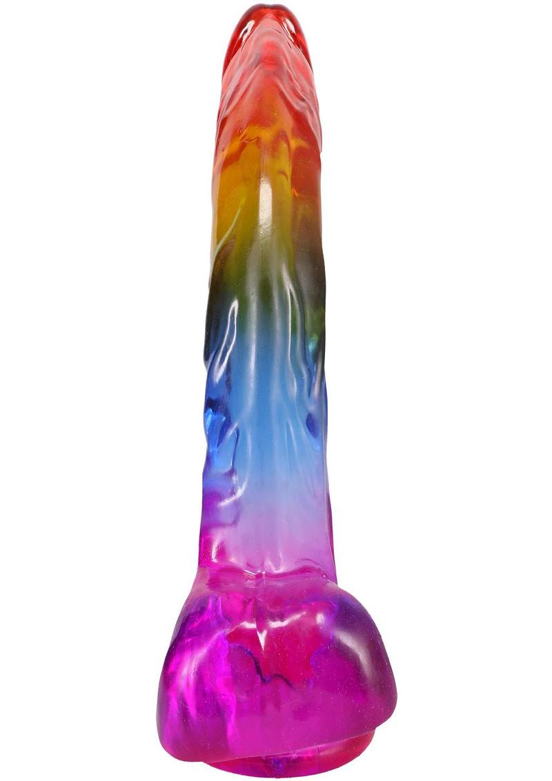 Clear lifelike dildo with realistic design and soft shaft providing authentic sensations and natural movement