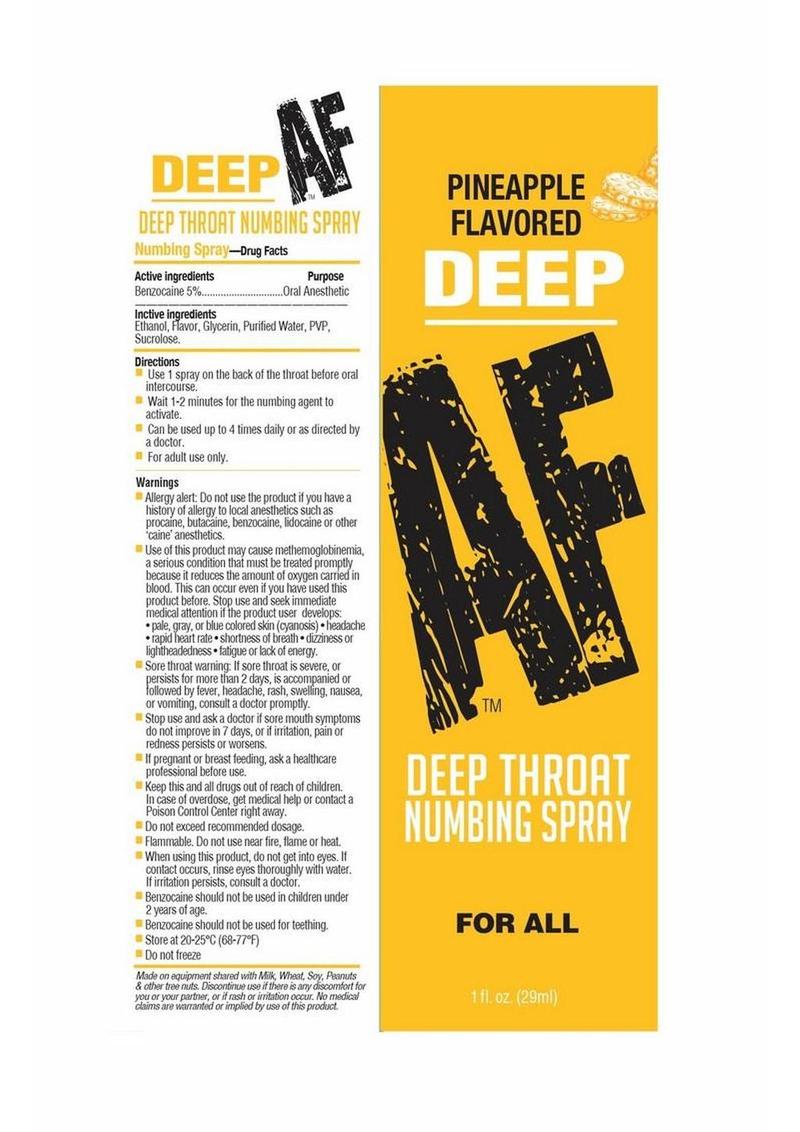 deep throat numbing spray pineapple