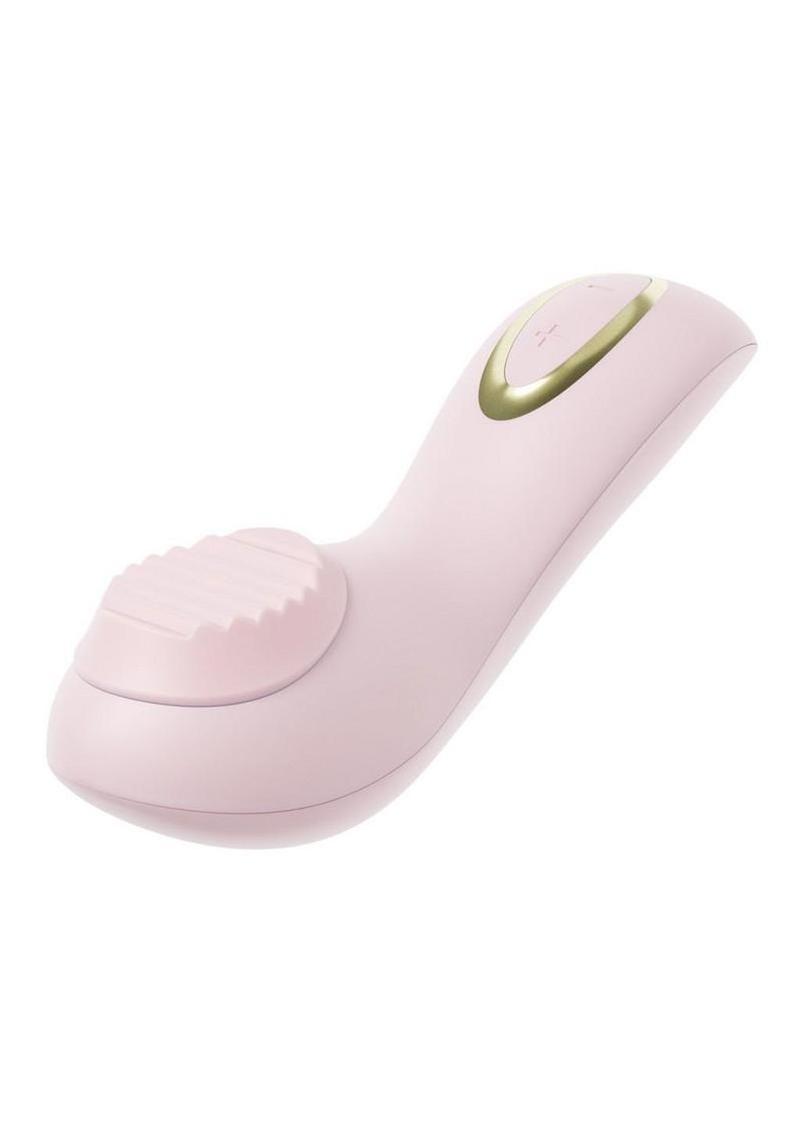 luxury female vibrator with textured stimulation ridges