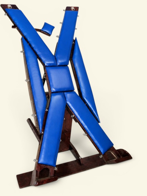 Ultimate One Piece BDSM Dungeon Furniture with Inversion Table & Armrests - Black Friday & Cyber Monday Sale