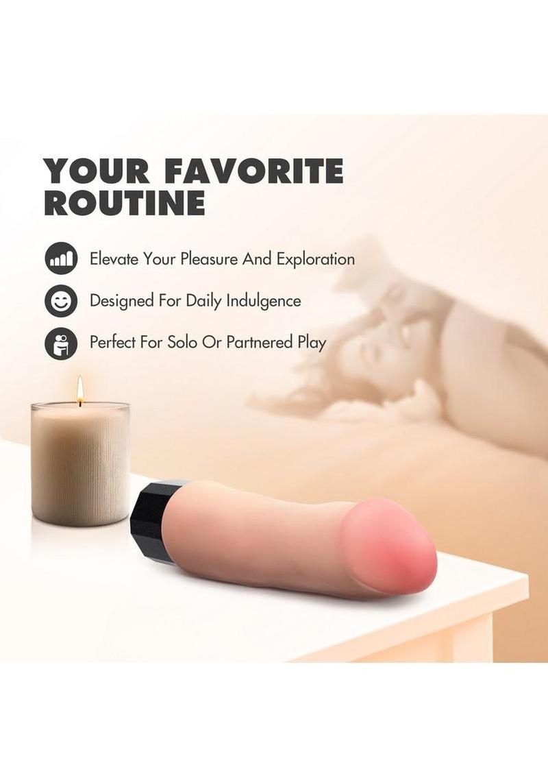 Flexible body safe female vibrator with powerful vibration modes