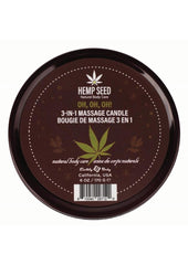 Earthly Body Hemp Seed 3 In 1 Massage Candle - Oh, Oh, Oh