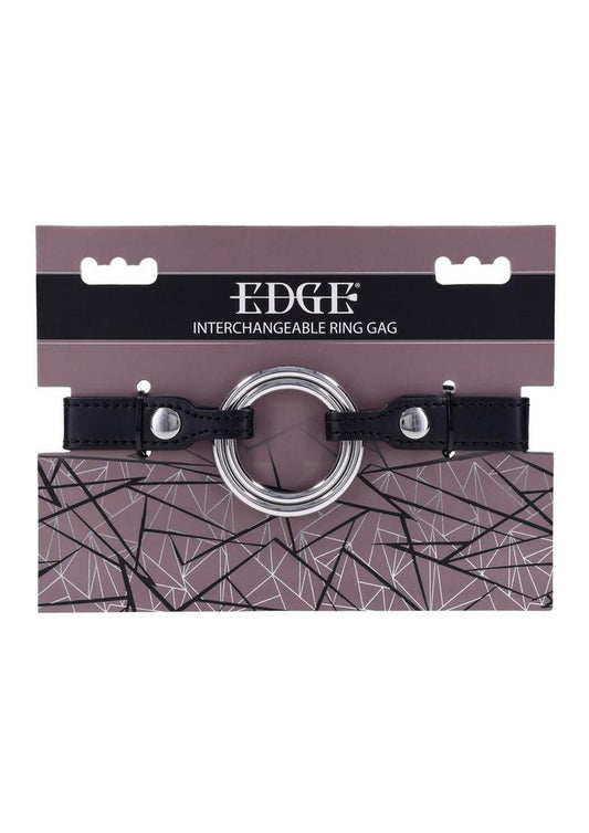 Edge Interchangeable Ring Gag - Black