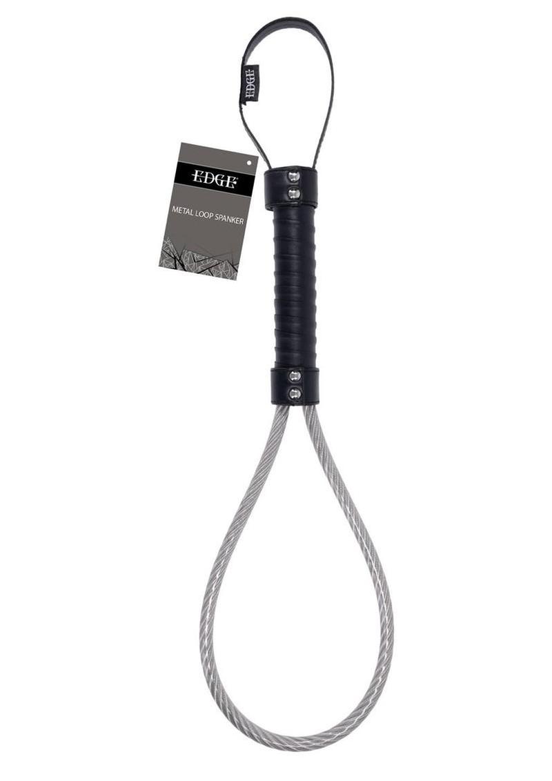 Edge Metal Loop Spanker - Black/Silver