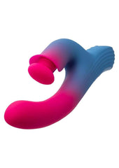 Elation Thrusting Rechargeable Silicone Dual Stimulator Adult Sex Toy