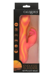 rechargeable rabbit vibrator LED glow body safe silicone female sex toy