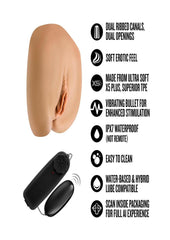 realistic male stroker with vibrating bullet