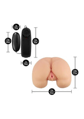 best male sex toy dual entry stroker with bullet vibrator