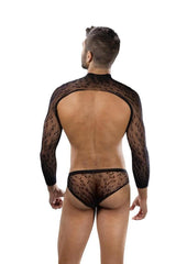 erotic mens lingerie set with chest cutout