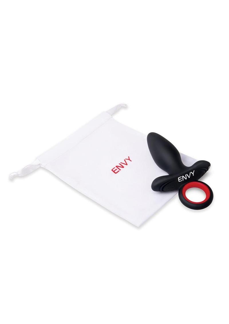 Envy Vibrating Silicone Rechargeable Assifier Butt Plug - Black