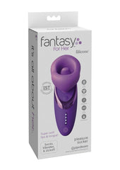 Fantasy For Her Pleasure Sucker Rechargeable Silicone Clitoral Stimulator - Purple