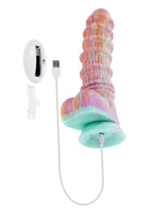 Fantasy Rechargeable Silicone Vibrating Female Dildo with Remote