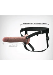 Strap on didlo with black harness 