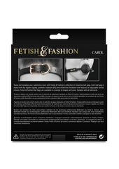 Fetish and Fashion Carol Silicone Ball Gag - Black