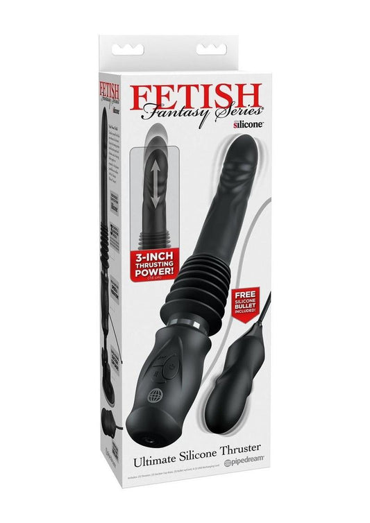 Fetish Fantasy Series Ultimate Silicone Rechargeable Thruster - Black