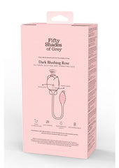Silicone rose vibrator for solo or partner use