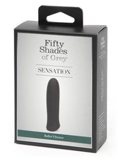 Fifty Shades Of Grey Sensation Rechargeable Silicone Bullet Vibrator - Black