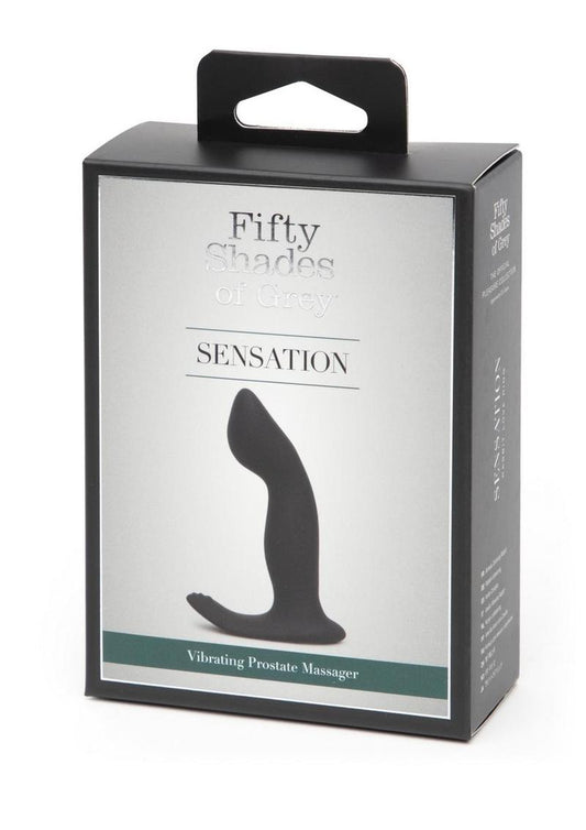 Fifty Shades Of Grey Sensation Rechargeable Silicone P-Spot Vibrator - Black