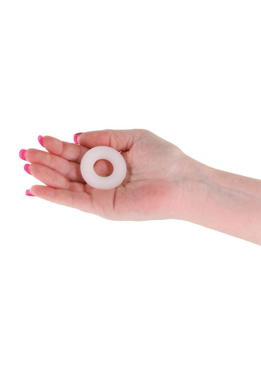 Firefly Bubble Ring Glow In The Dark Cock Ring - Glow In The Dark/White - Small