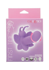 First Time Rotating Venus Butterfly Rechargeable Silicone Stimulator - Purple