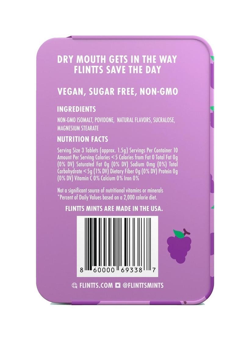 Flintts Mints Mouth Watering Oral Delights - Luxury - Grape