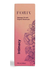 organic intimacy massage oil with botanical ingredients
