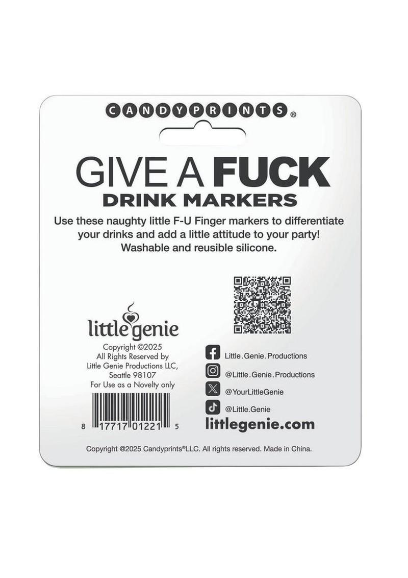 Fu Finger Drink Markers Novelty Games