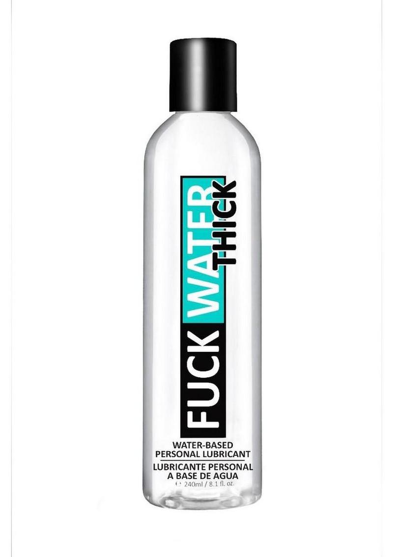 Silky smooth personal lube with natural plant glycerin adult sex toy lube Fuck Water Thick Clear H20 Lubricant - 8oz