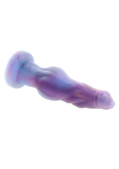 Gender X Imaginary Friend Rechargeable Silicone Vibrating Dildo with Remote - Multicolor