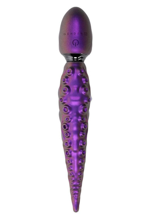Gender X Into The Deep Rechargeable Silicone Vibrating Dildo - Purple