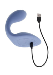Rechargeable grind sex toy pad charging port view