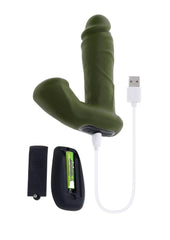 Gender X The Hunk Rechargeable Silicone Vibrating Dildo with Remote Control Sex Gear