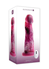 Gender X Whimsical Rechargeable Silicone Vibrating Dildo with Remote Control - Multicolor