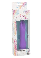 Gia Dual Flicker Silicone Rechargeable Vibrator - Purple