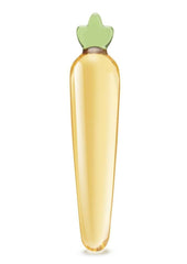 Glas Bunny's Secret Glass Dildo - Green/Yellow - 7.25in