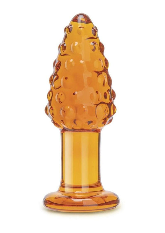 Glas Cornstar 4 Glass Butt Plug - Orange