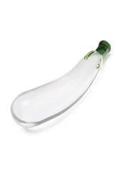playful glass sex toy inspired by eggplant design for adventurous couples or solo use