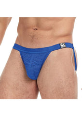 Goal Line Low Rise Jockstrap - Blue - Medium/Small