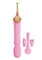 Goddess Pink Elegance Rechargeable Silicone Duel End Massager