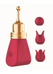 gold pinpoint vibrator with attachments