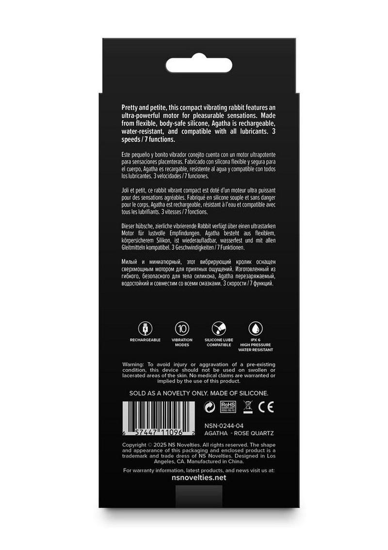 petite waterproof rabbit vibrator with 3 speeds and 7 vibration functions for female pleasure