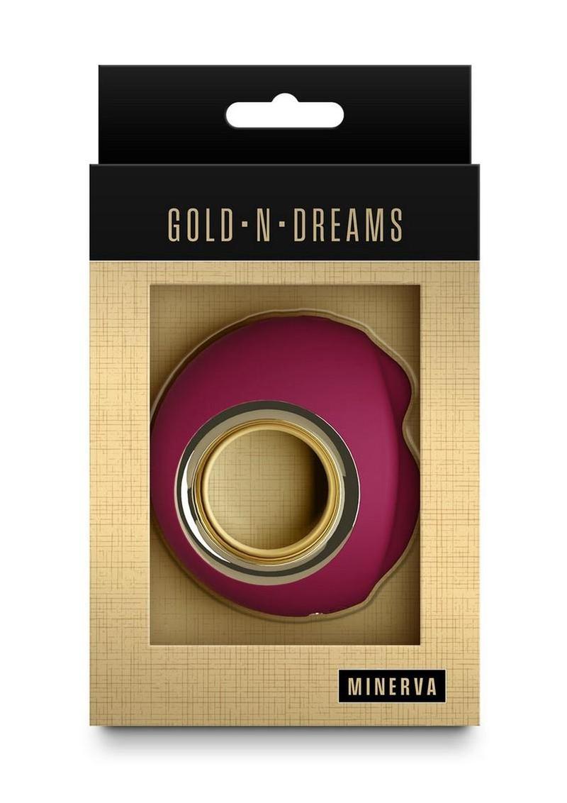Gold-N-Dreams Minerva Rechargeable Silicone Vibrator - Gold/Magenta/Purple