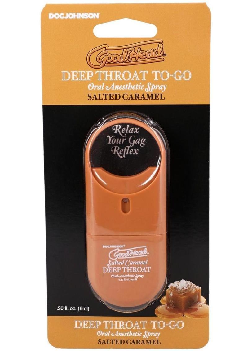 salted caramel numbing spray shot