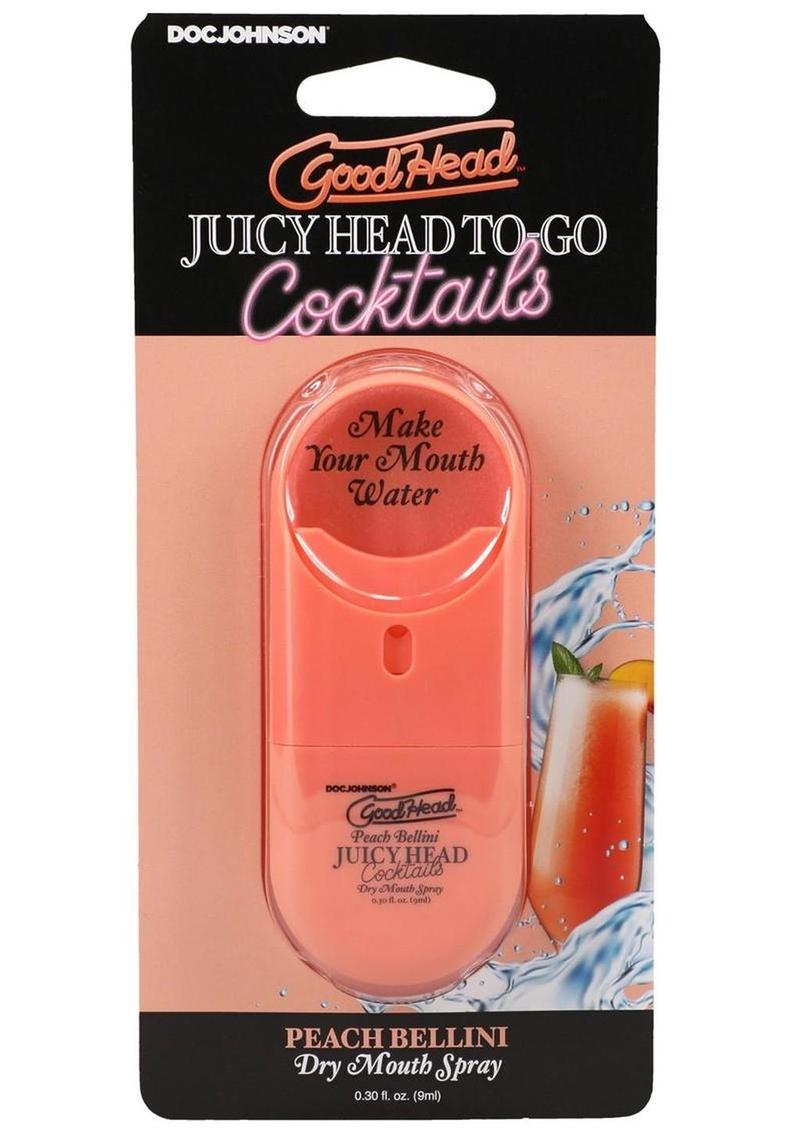 Goodhead Juicy Head Cocktails Dry Mouth Spray To-Go Peach Bellini - .30oz