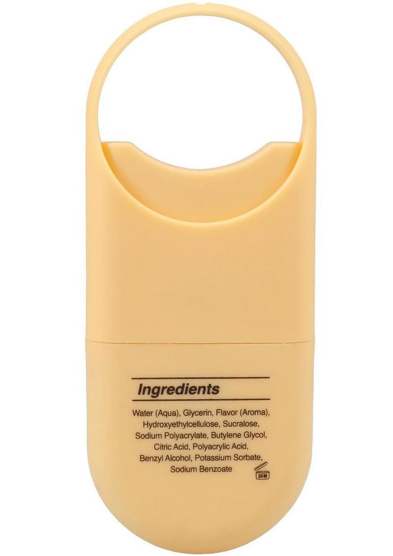 Romantic edible oral spray enhancing taste and moisture during foreplay or oral sex play