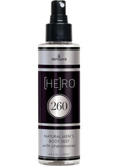 Hero 260 Natural Men's Body Mist with Pheromones 4.2oz Spray