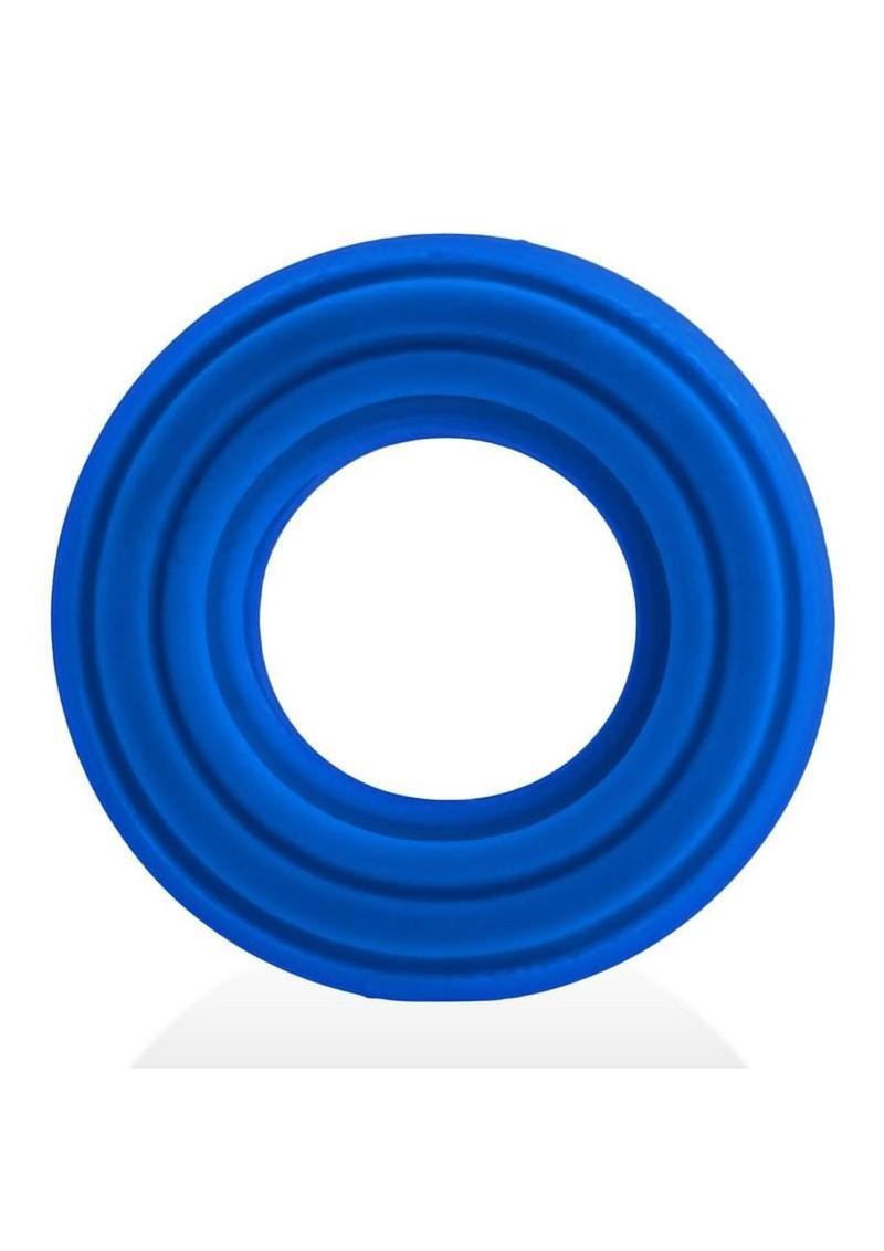 cock ring stretched to show elasticity