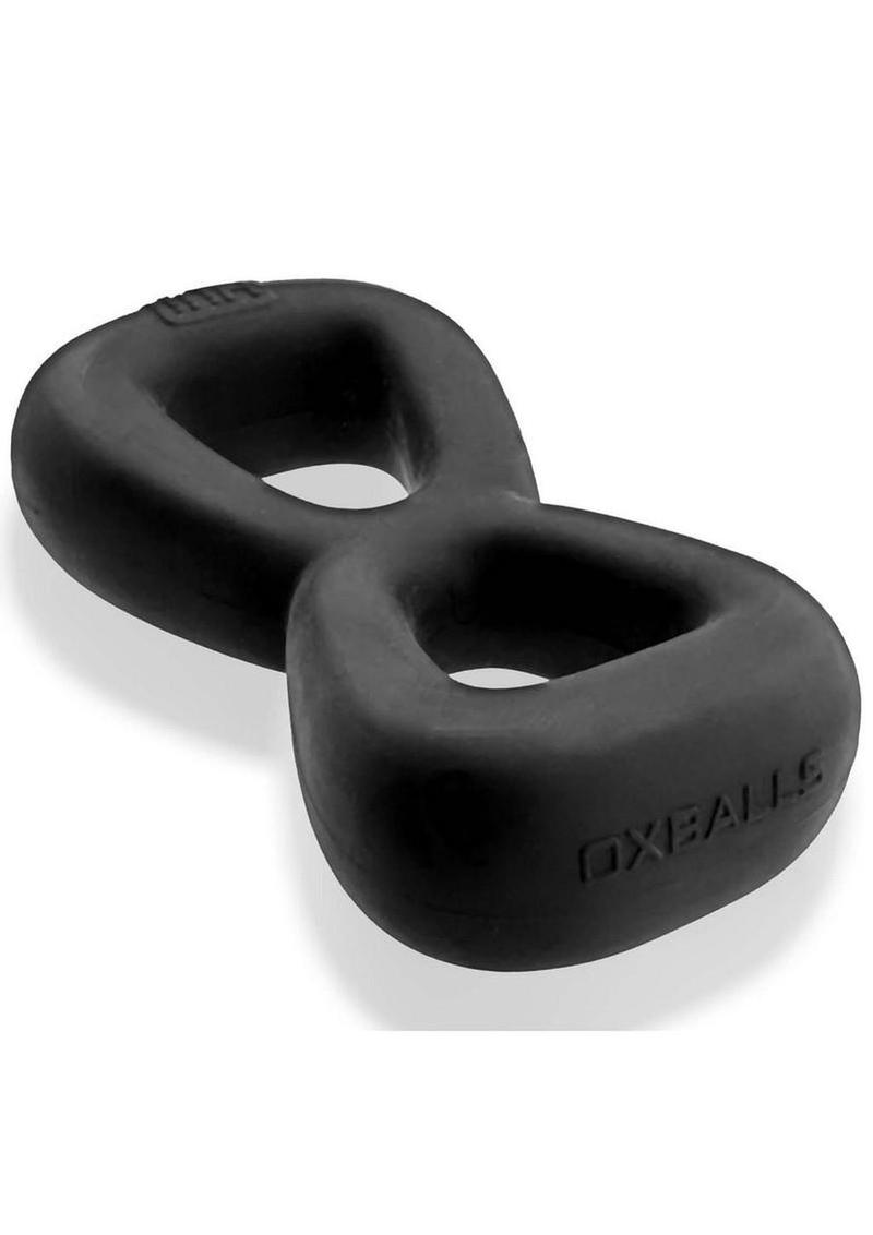 cock ring stretched to show elasticity